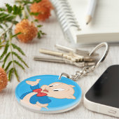 Porte-clés Cochon de porc| Pose classique (Devant droit)