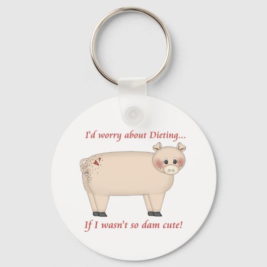 Porte-clés Cochon de régime (Recto)