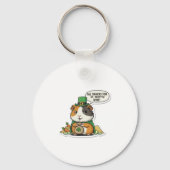 Porte-clés Cochon d'Inde malicieux Saint-Patrick (Verso)