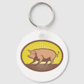 Porte-clés Cochon du soleil (Verso)