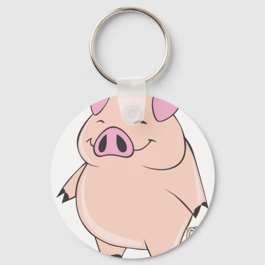 Porte-clés Cochon gras mignon (Recto)