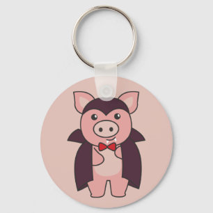 Porte-clés Cochon Halloween mignon Devil Vampire Costume Port