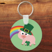 Porte-clés Cochon Leprechaun mignon (Recto)