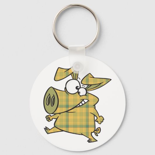 Porte-clés Cochon plat (Verso)