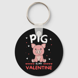 Porte-clés Cochon pour la Saint-Valentin mignons animaux coch