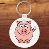 Porte-clés Cochon rose (Recto)