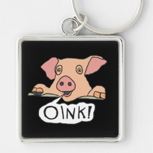 Porte-clés Cochon rose