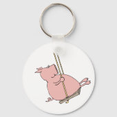 Porte-clés Cochon Sur Une Flèche (Recto)