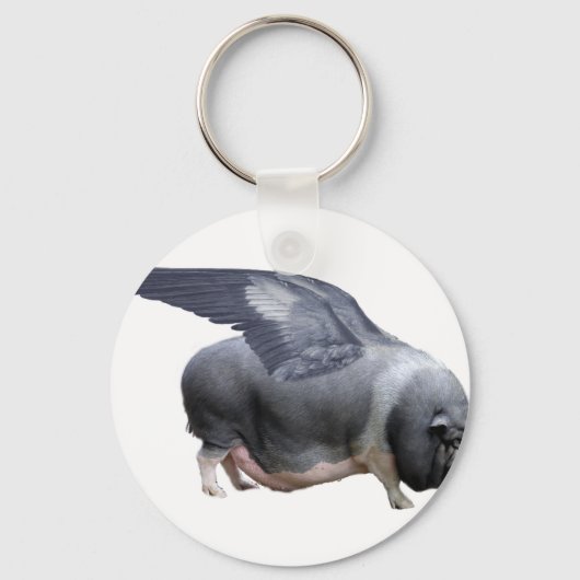 Porte-clés cochon volant (Recto)