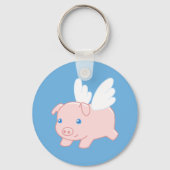 Porte-clés Cochon volant - Cochon mignon avec ailes (Recto)