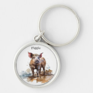Porte-clés Cochonnet joueur, personnalisé