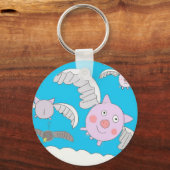 Porte-clés Cochons volants drôles (Verso)