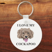 Porte-clés Cockapoo Love (Recto)