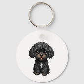 Porte-clés Cockapoo noir (Recto)
