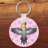 Porte-clés Cockatiel Love (Recto)