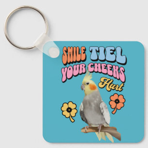 Porte-clés Cockatiel Parrot gai