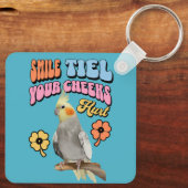 Porte-clés Cockatiel Parrot gai (Verso)