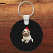 Porte-clés Cocker de Noël Spaniel (blanc) Essential T-Shirt (Recto)