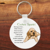 Porte-clés Cocker Spaniel Amateurs Cadeaux (Recto)