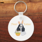 Porte-clés Cocker Spaniel Américain Pâques (Recto)