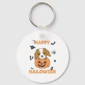 Porte-clés Cocker Spaniel Citrouille Chiens mignons Joyeux Ha (Recto)