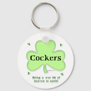 Porte-clés Cocker Spaniel Heaven; Saint Patrick's day Cocker