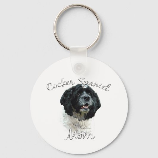 Porte-clés Cocker Spaniel Maman 2 (Recto)