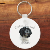 Porte-clés Cocker Spaniel Maman 2 (Recto)