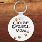 Porte-clés Cocker Spaniel Maman pour Chien Moms (Recto)