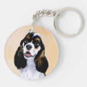 Porte-clés Cocker Spaniel (Parti) Peinture - Art Chien origin (Dos)