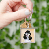 Porte-clés Cocker Spaniel (Parti) Peinture - Art Chien origin (main)