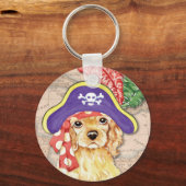 Porte-clés Cocker Spaniel Pirate (Recto)