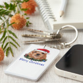 Porte-clés Cocker spaniel puppie noël (Devant droit)