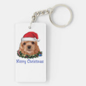 Porte-clés Cocker spaniel puppie noël (Dos)