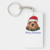 Porte-clés Cocker spaniel puppie noël (Devant)