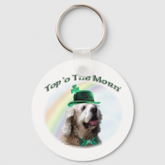 Porte-clés Cocker Spaniel Top of the Morn'; St. Patrick's day (Recto)