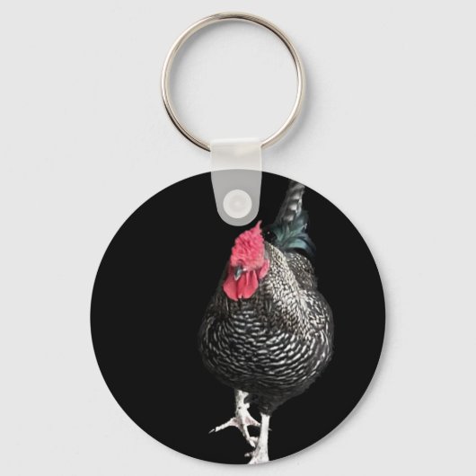 Porte-clés Cockerel Black Strutt No 3 (Recto)