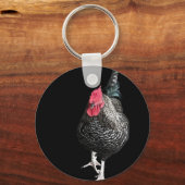 Porte-clés Cockerel Black Strutt No 3 (Recto)