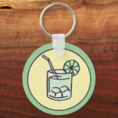 Porte-clés cocktail brésilien de caipirinha (Recto)