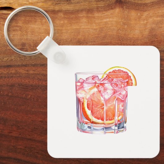 Porte-clés Cocktail Citrus de pamplemousse (Recto)