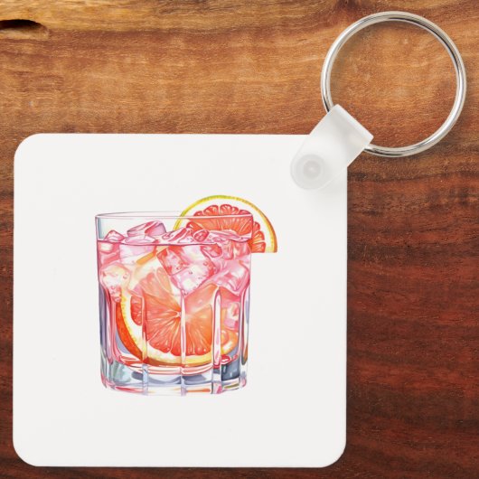 Porte-clés Cocktail Citrus de pamplemousse (Verso)
