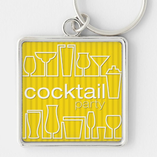 Porte-clés Cocktail jaune (Devant)