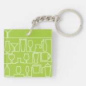 Porte-clés Cocktail Lime green (Dos)