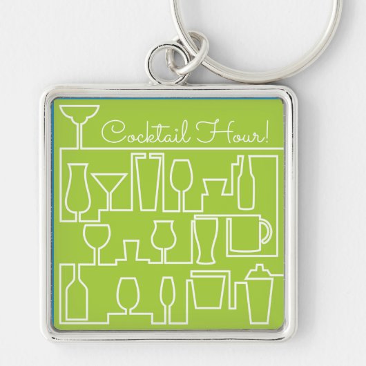 Porte-clés Cocktail Lime green (Devant)
