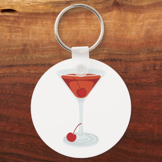 Porte-clés Cocktail Manhattan (Recto)