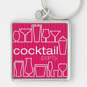 Porte-clés Cocktail rose
