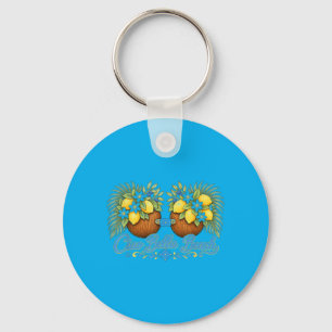 Porte-clés Coco Bra Citrons Italiens Plage Méditerranéenne