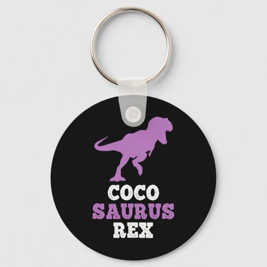 Porte-clés Coco-saurus Rex Dino Dinosaure Cocosaurus Drôle  (Recto)