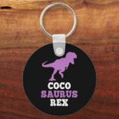 Porte-clés Coco-saurus Rex Dino Dinosaure Cocosaurus Drôle  (Recto)