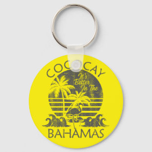Porte-clés CocoCay Retro Bahamas Vacation Bahamas Cruise